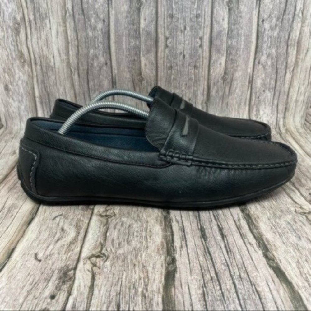 Joseph Abboud Duncan Men’s Size 12 Black Slip-On Penny Loafers